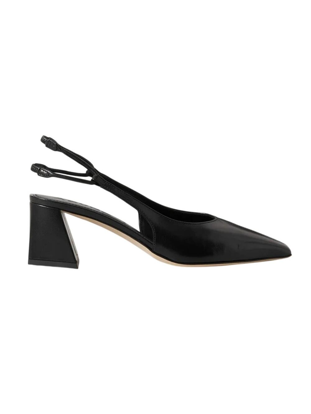 Aeyde Sleek Black Polly Slingback Pumps Size 35.5 EU / 5.5 US